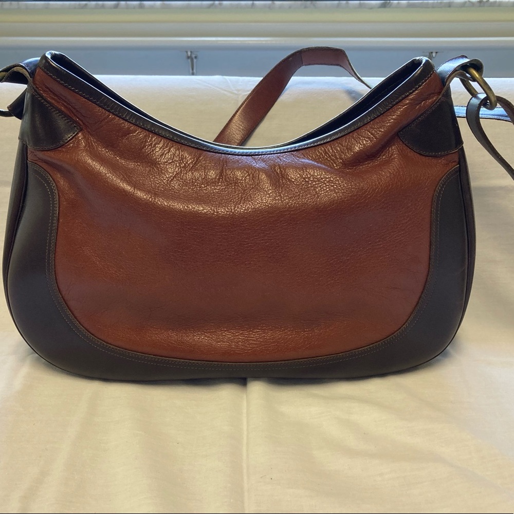 Custom Made Brown Leather Shoulder Bag